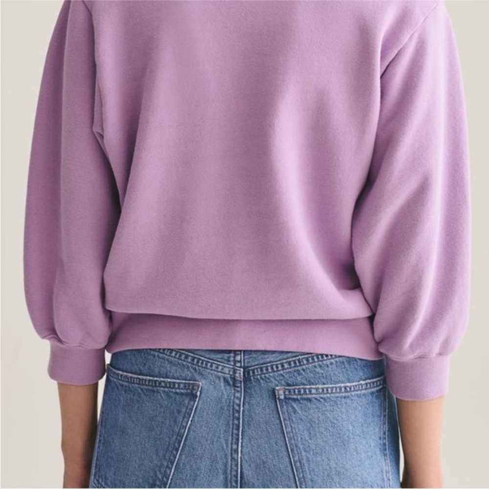 Agolde Thora 3/4 Sleeve Crewneck Sweatshirt - Picture 9 of 9